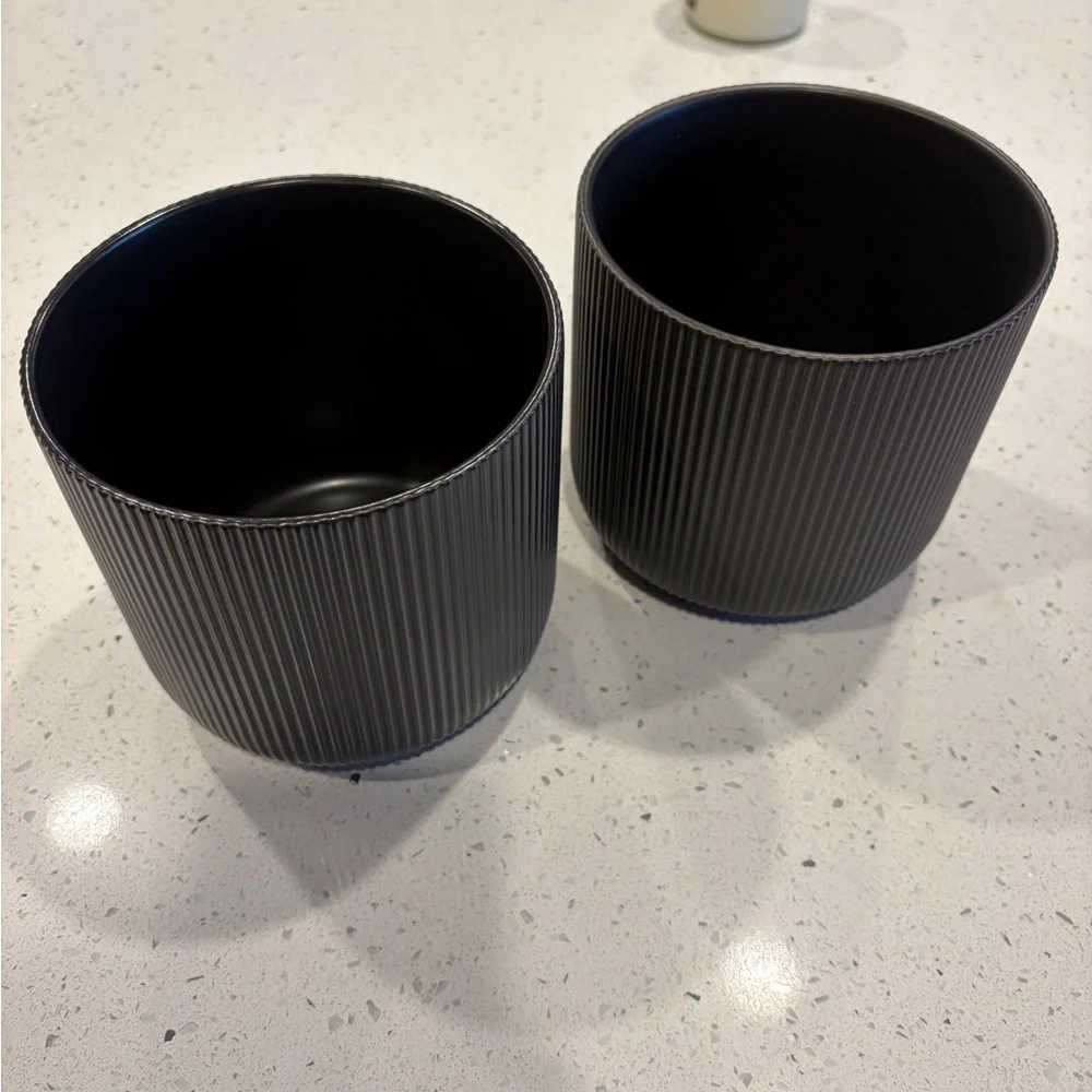 IKEA Black Textured Vase